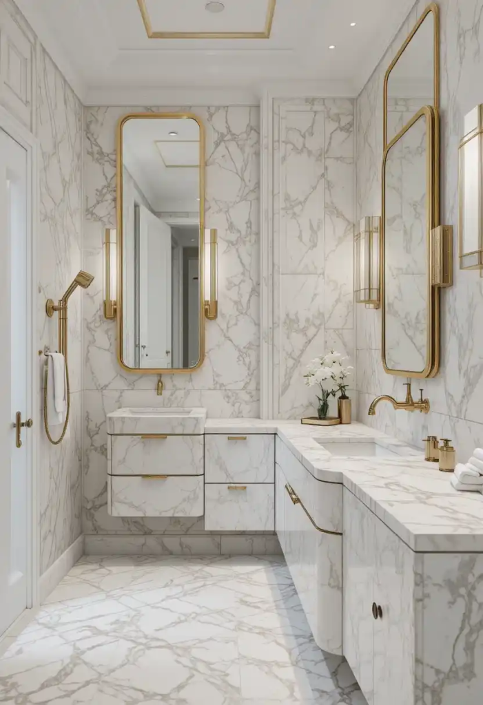 modern bathroom styling