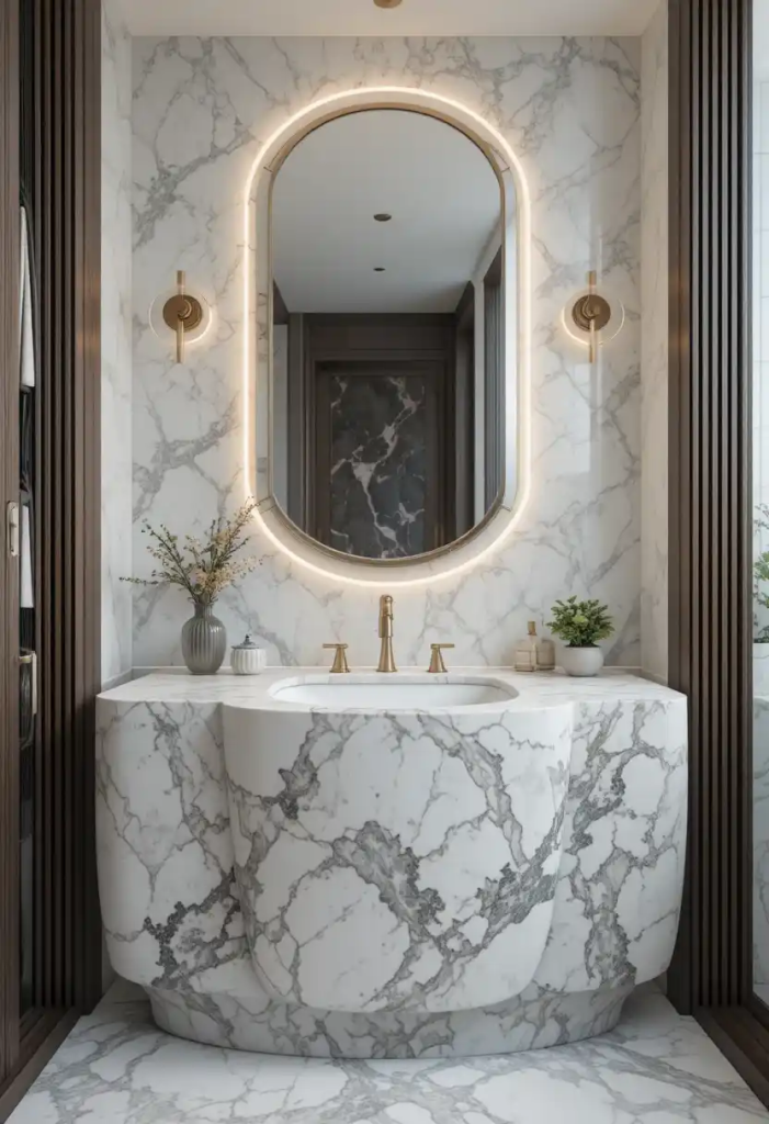 high-end bathroom decor