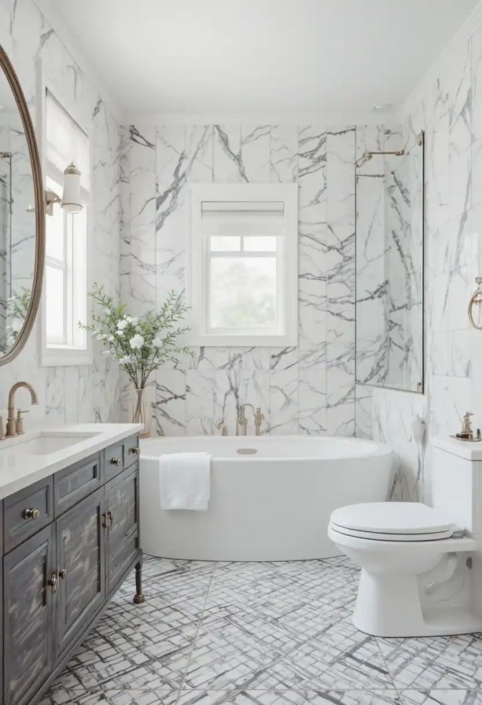 modern luxury marble bathroom ideas