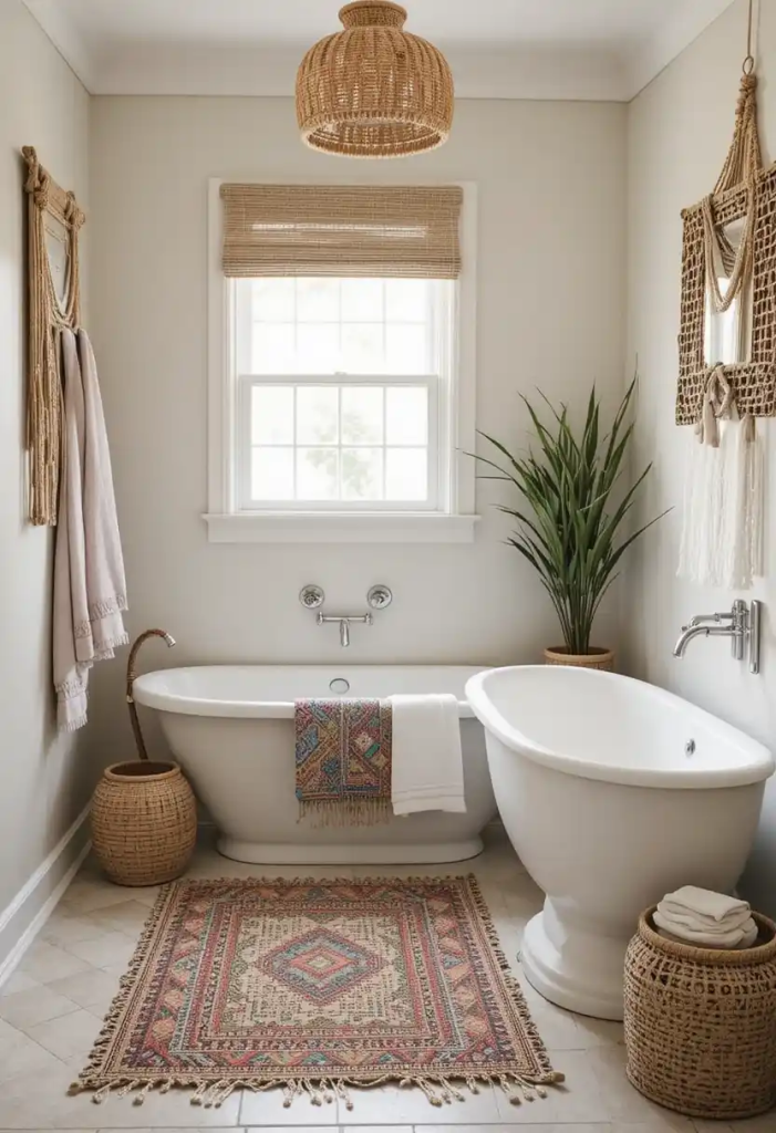 boho earthy bathroom ideas
