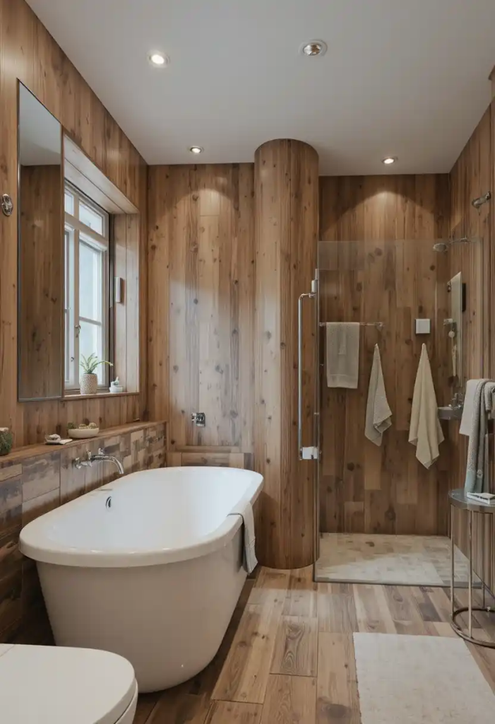 wood bathroom design ideas