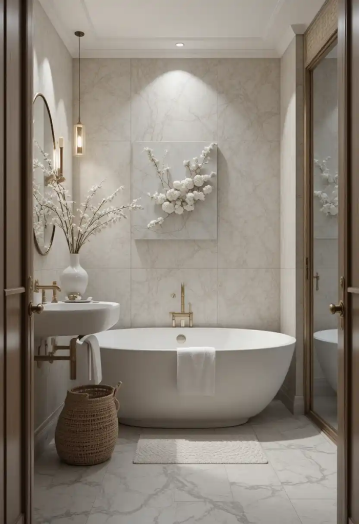 calming bathroom aesthetic