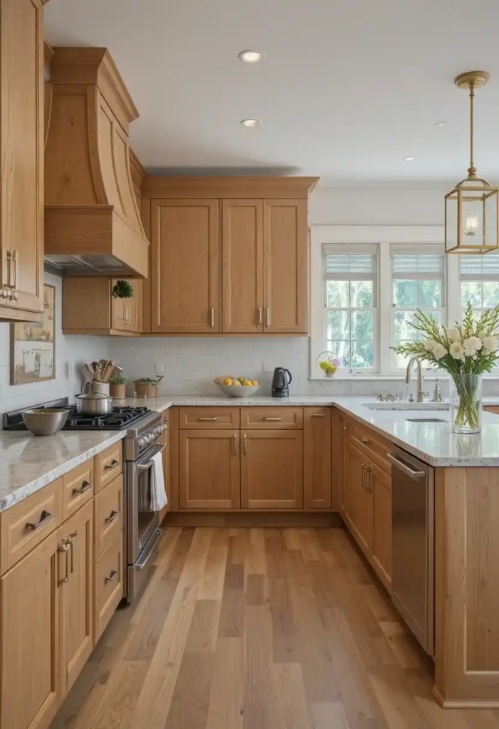 modern farmhouse oak kitchen
