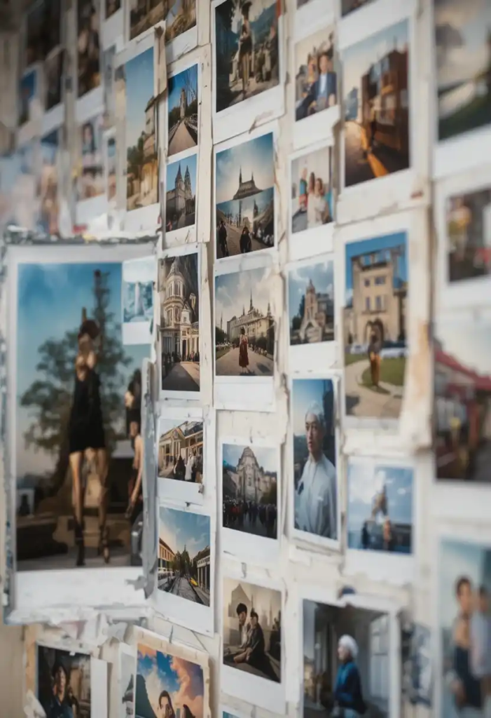 Polaroid Collage Wall