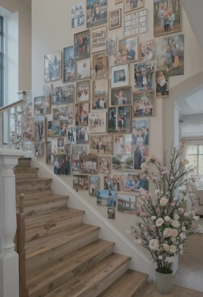 Cozy photo wall inspiration