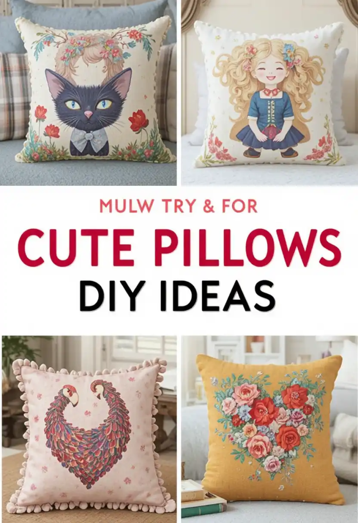 Cute pillows DIY