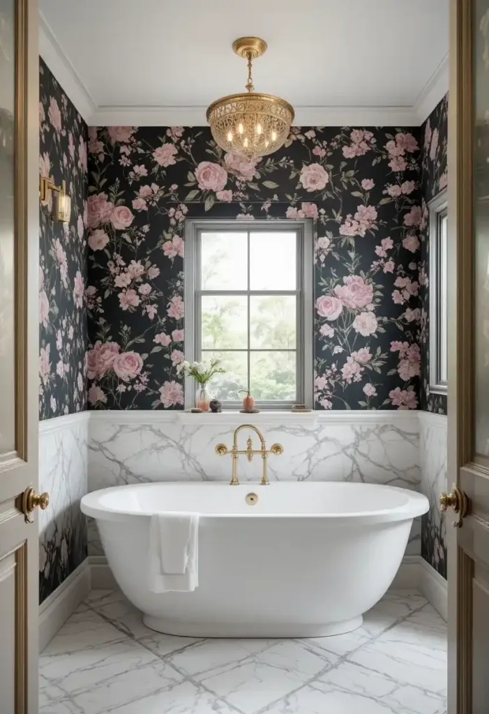 Stunning Bathroom Floral Decor Ideas