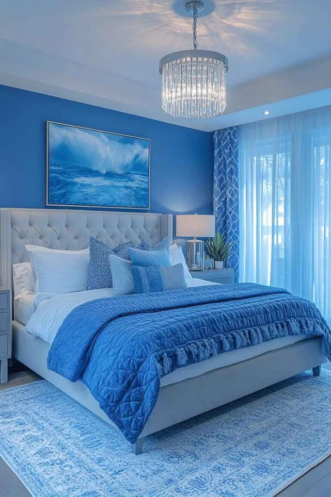 Blue and White Bedroom Ideas