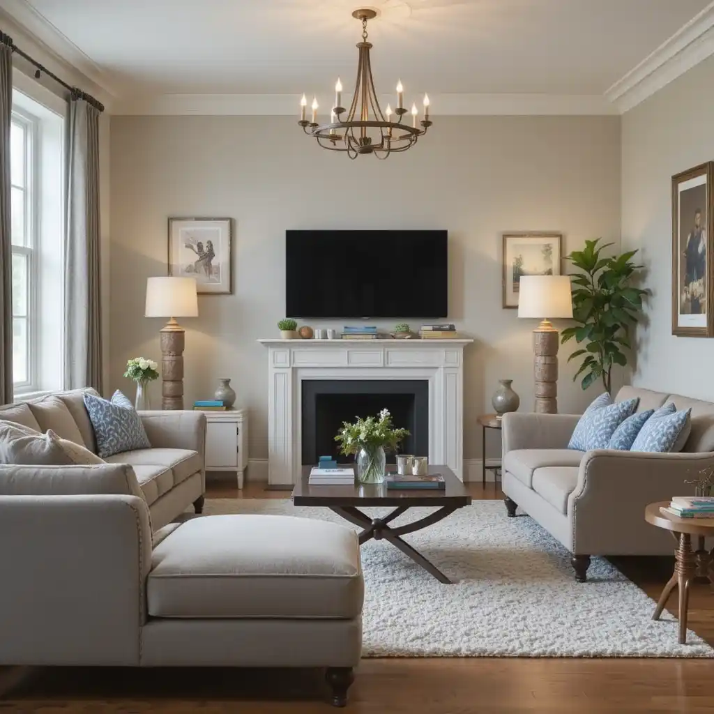 small living room on a budget