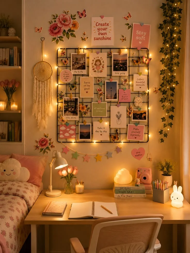 dorm gallery wall